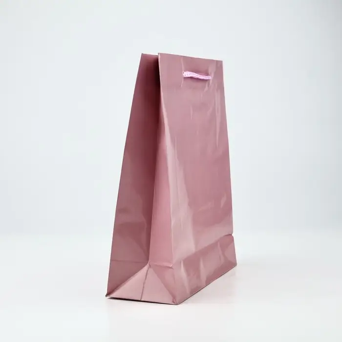 Пакет подарочный ламинированный, упаковка, «Розовый», ML 21 х 25 х 8 см