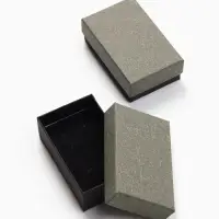 Коробочка подарочная под набор «Лофт»,5×8 см, серая, вставка чёрная