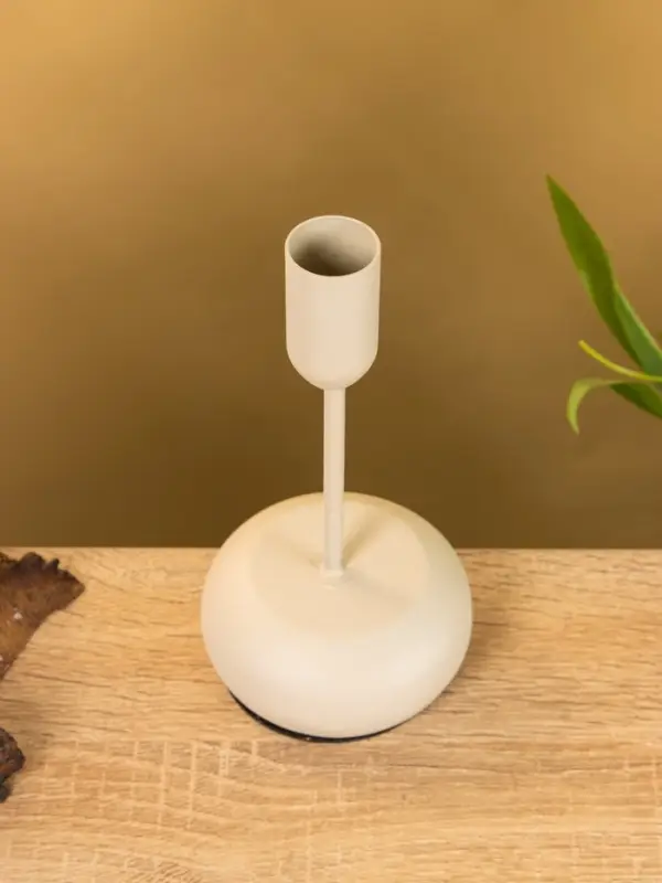 Подсвечник на 1 свечу текстурный  Подсвечник на 1 свечу текстурный "Фисташковый" 8х8х15,5 см