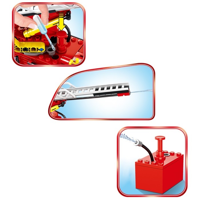 Конструктор пожарные «Спасательная машина», стреляет водой, 265 деталей Конструктор пожарные «Спасательная машина», стреляет водой, 265 деталей