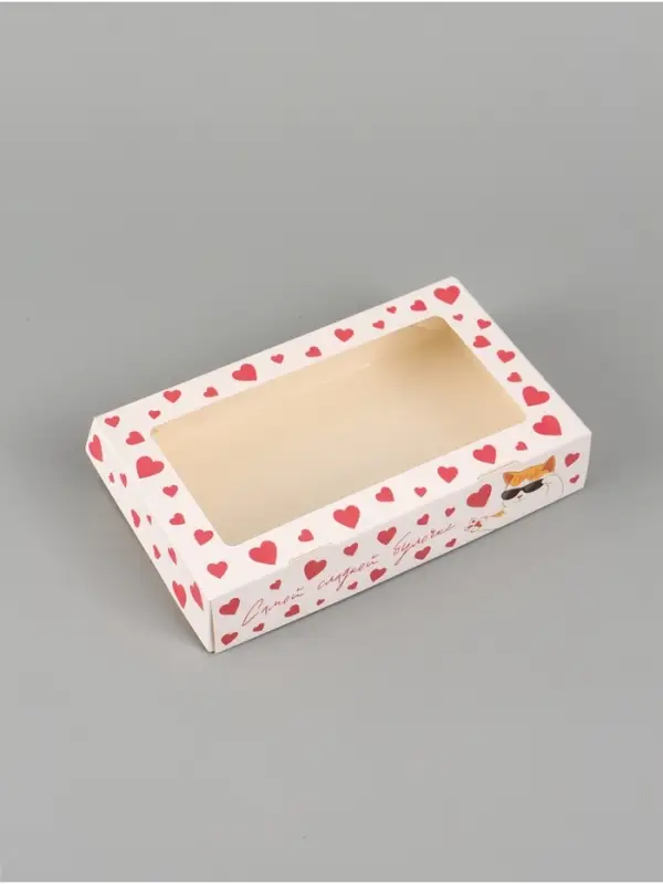 Коробка подарочная складная &laquo;Подарок&raquo;, 20&times;12&times;4 см, с окном