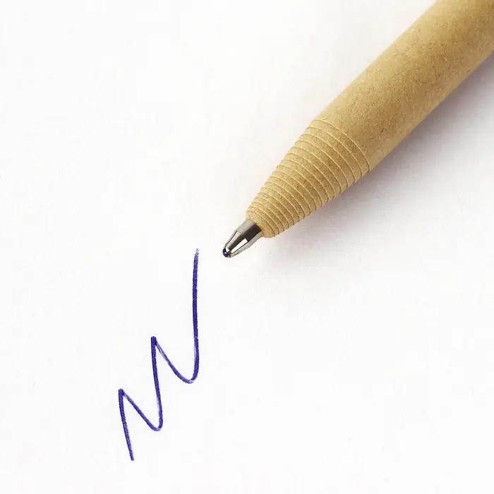 Ручка-эко, шариковая, синяя паста, 1.0 мм «Дорогому учителю»