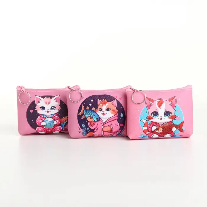 Кошелёк детский &laquo;Кисуля&raquo; Выбражулька, маленький, монетница, МИКС