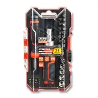 Отвертка реверсивная с насадками (31 предмет) AVS ORS31