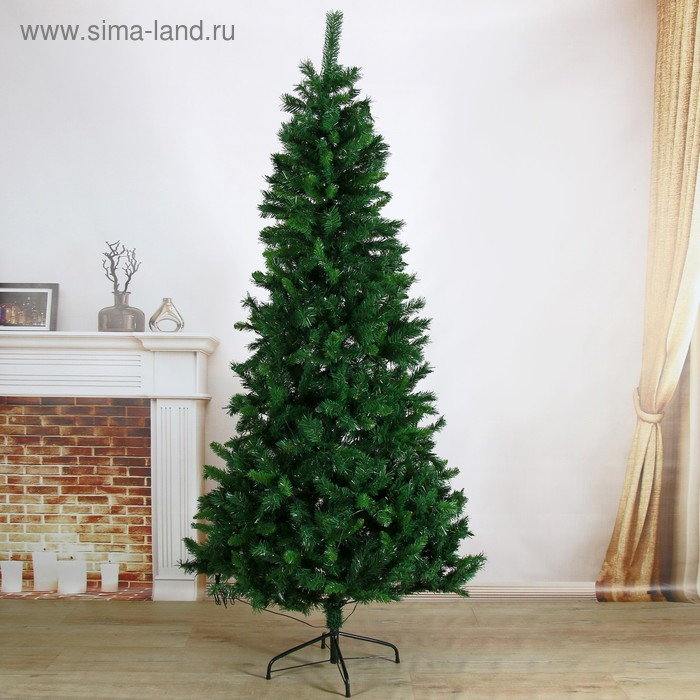 Ёлка фиброоптичесская Ёлка фиброоптичесская "Эксклюзив" цветные огоньки, 210 см d нижнего яруса 100 см 778 веток