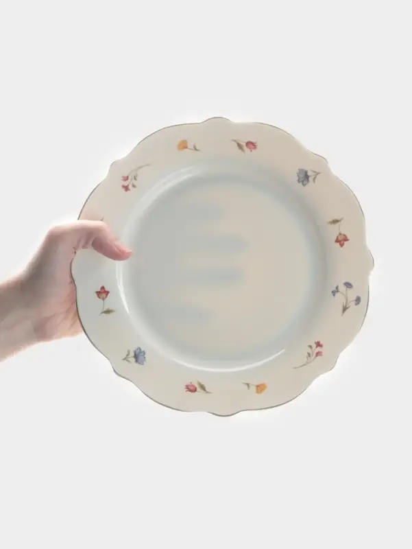 Тарелка WY Flowers song, d=20 см, фарфор, белая