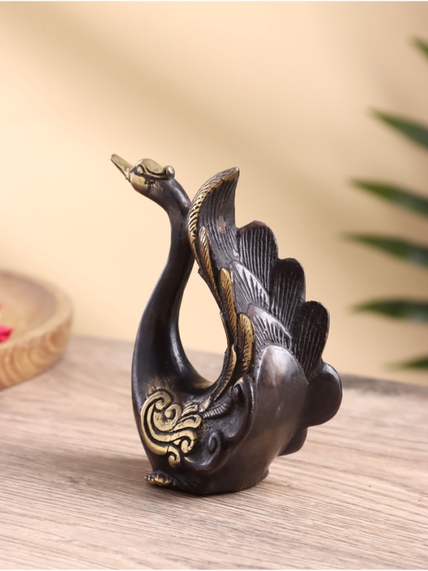 Сувенир бронза "Павлин" 9х5х12 см