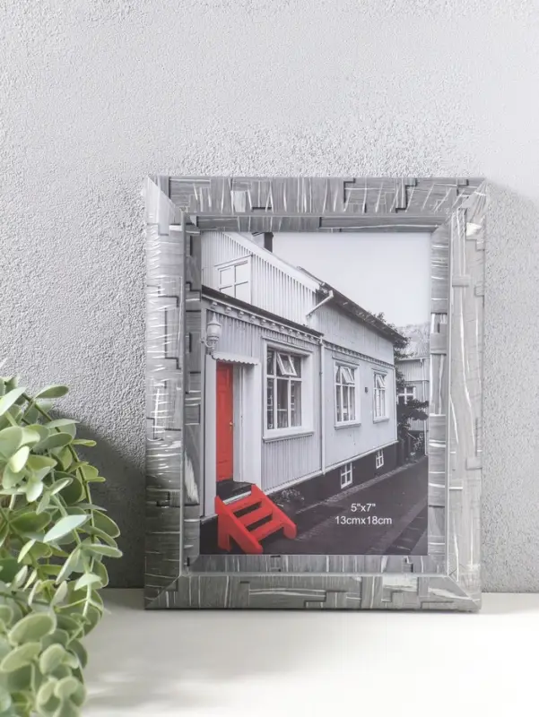 Фоторамка пластик 13х18 см "Моррис" тёмно-серый 23х18х2 см