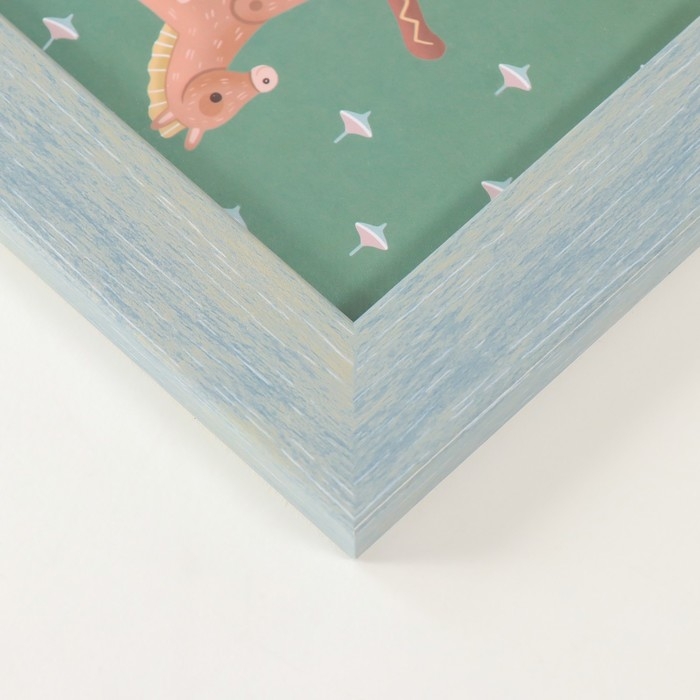 Фоторамка пластик на 4 фото 10х15 см  Фоторамка пластик на 4 фото 10х15 см "Аврора" голубая 31,5х31,5 см