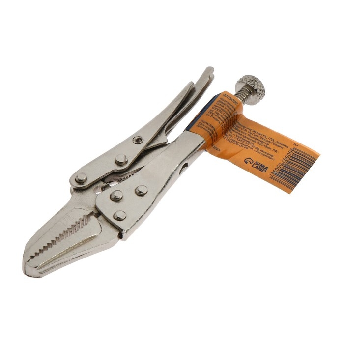 Зажим ручной ТУНДРА, удлиненный плоский захват, с фиксатором, 105 мм Зажим ручной ТУНДРА, удлиненный плоский захват, с фиксатором, 105 мм