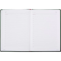 Ежедневник недатированный А5+, 136л, VELVET зеленый  3-115/05