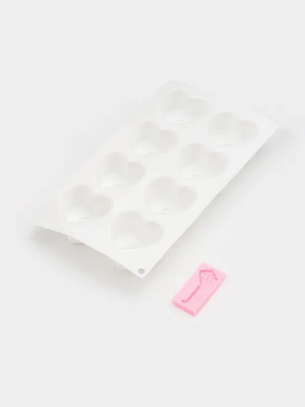 Набор кондитерский Доляна, 2 предмета: форма для муссовых десертов 29.5&times;17&times;4.3 см, молд 6.7&times;3.3 см