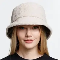 Панама Bucket двусторонняя, темно-серая с бежевым, размер M/L