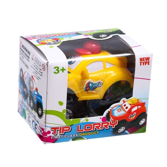 Машина-перевёртыш «Безумный гонщик», работает от батареек, световые эффекты, цвета МИКС