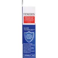 Лейкопластырь медицинский бактерицидный TENERIS Aqua Silver, полимерная основа, 7.6&times;1.9 см, 20 шт.