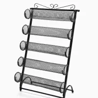 Подставка для часов, браслетов QF, 5 роликов, 32&times;16&times;53 см, чёрная