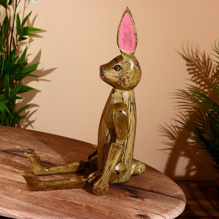 Сувенир Сувенир "Заяц" висячие лапки, дерево 70 см