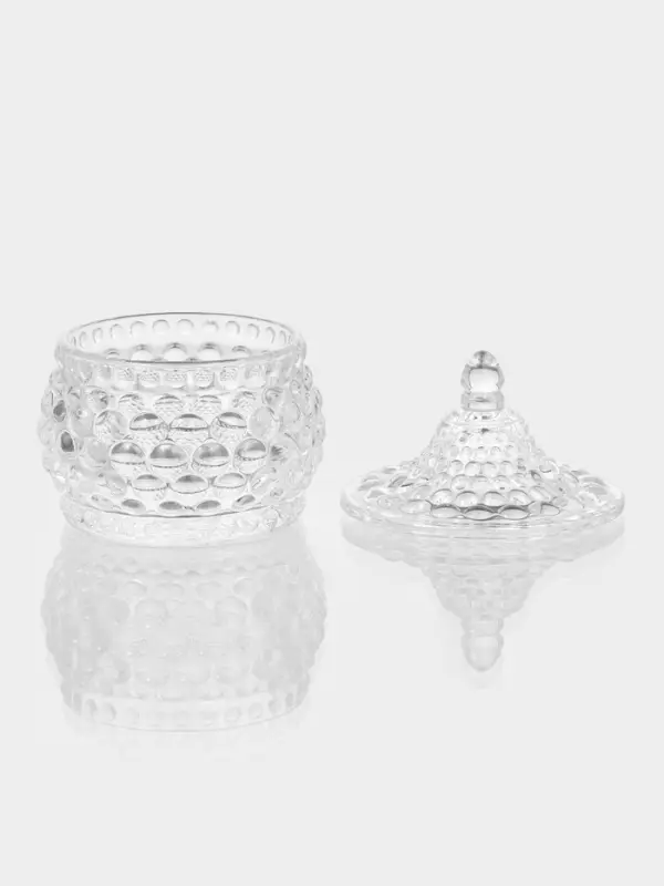 Конфетница с крышкой  Конфетница с крышкой "Икринка" 7,5х9,5 см, прозрачная