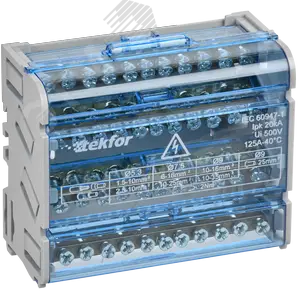 TEKFOR Шины на DIN-рейку (кросс-модуль) ШНК 4х11 3L+PEN IEK