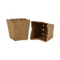 Горшок для рассады, 700 мл, 9.5&times;9.5&times;10 см, торф, набор 20 шт.