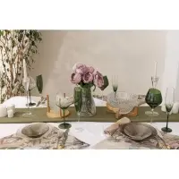 Бокал для вина Magistro &laquo;Иллюзия&raquo;, 540 мл, 10&times;24 см, стекло, зелёный