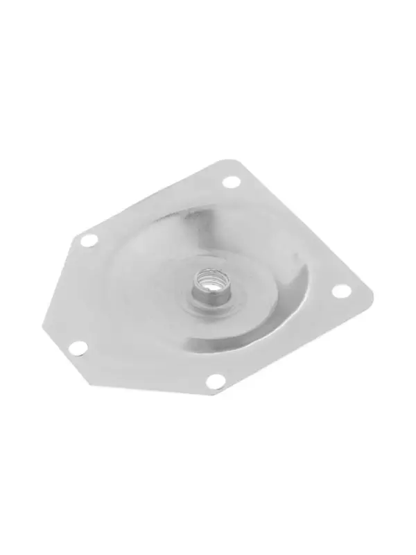 Крепления для мебельных ножек CAPPIO, 70&times;70 мм с закладной гайкой М8, угол14*, 4 шт.