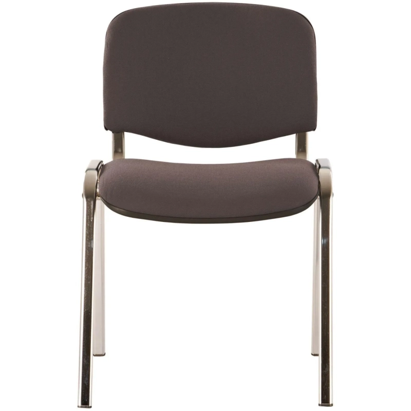 Стул 0MX_UA_EChair Rio(ИЗО/ISO) серая ткань C-38, каркас хром,поперечина 18