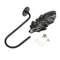 Крючок для штор CAPPIO KS041, цвет черный с золотом, набор 2 шт Крючок для штор CAPPIO KS041, цвет черный с золотом, набор 2 шт