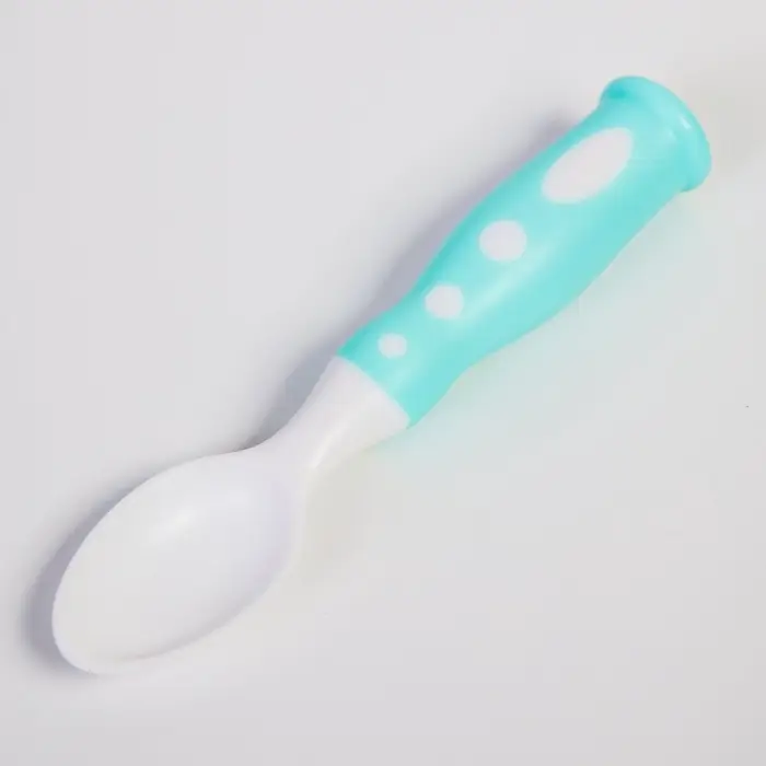 Тарелка M&B &laquo;Зайчик&raquo;, на присоске, в наборе крышка, ложка, бирюзовая