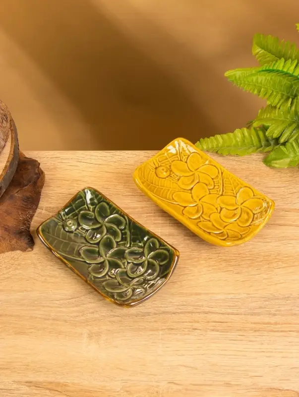 Подставка под благовония «Цветы», 14×8×2.5 см, керамика, МИКС Подставка под благовония «Цветы», 14×8×2.5 см, керамика, МИКС