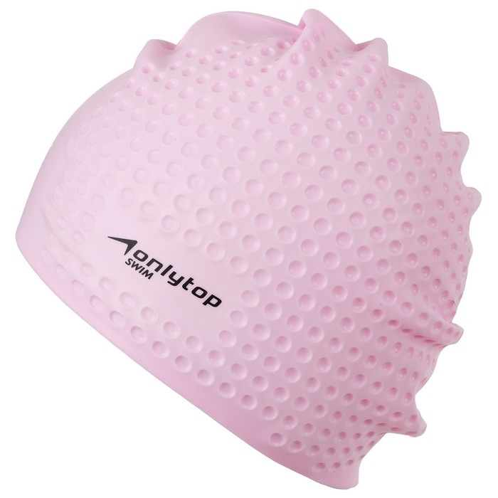 Шапочка для плавания взрослая ONLYTOP Swim, для длинных волос, силиконовая, обхват 54-60 см, цвета МИКС Шапочка для плавания взрослая ONLYTOP Swim, для длинных волос, силиконовая, обхват 54-60 см, цвета МИКС