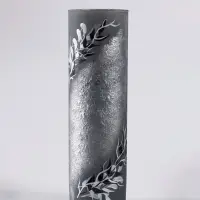 Ваза &laquo;Лоренс&raquo;, h=26 см, стекло, серо-чёрная