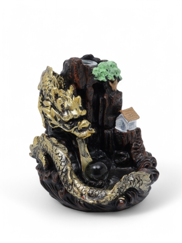 Подставка для благовоний "Дракон в гора×" 10×12,5 см