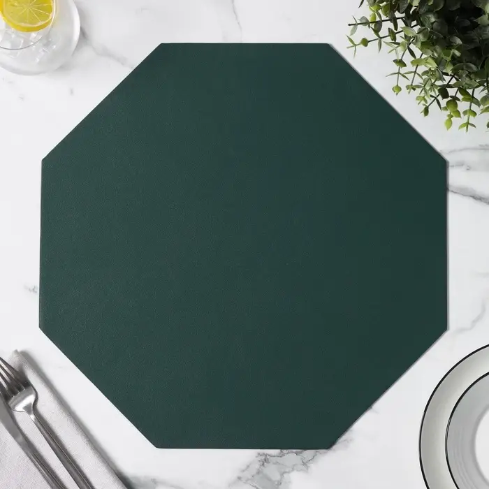 Салфетка сервировочная на стол &laquo;Тэм&raquo;, 38&times;38 см, зелёная