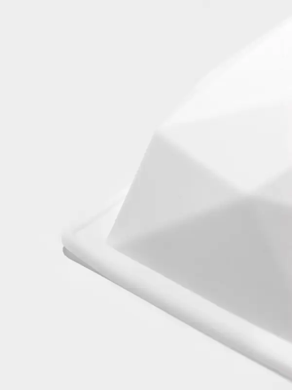 Форма для муссовых десертов и выпечки KONFINETTA &laquo;Геометрия любви&raquo;, силикон, 21.5&times;20&times;6 см, белая