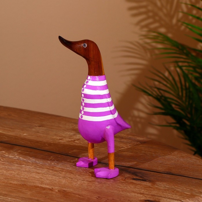 Сувенир Сувенир "Утка в сиреневом" дерево 25 см