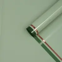 Пленка для цветов, "Двойная кайма", лаймовый сок, 57х57&plusmn;2 см