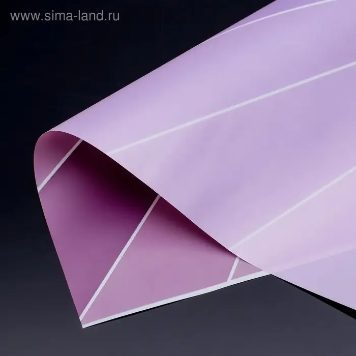 Пленка для цветов, сирень "Линии" 57×57 см