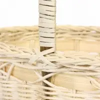 Корзина плетёная для хранения Splet, ротанг, с ручкой, бежевая, набор 3 шт.