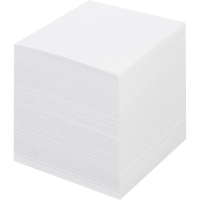 Блок для записей КОМУС на склейке 9х9х9 белый блок 100г