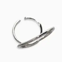 Кольцо металл &laquo;Спираль&raquo;, цвет серебро, безразмерное