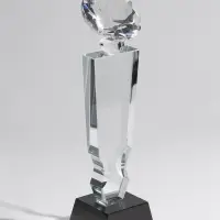 Стела стеклянная &laquo;Бриллиант&raquo;, d=7 см, 6.7&times;6.7&times;23.8 см