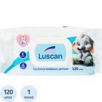 Салфетки влажные Luscan детские с крышкой 120 шт/уп