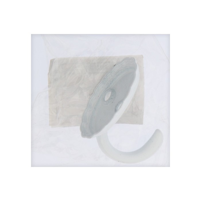 Крючок мебельный ТУНДРА TKO018, однорожковый, белый, 8 шт TMP Крючок мебельный ТУНДРА TKO018, однорожковый, белый, 8 шт TMP