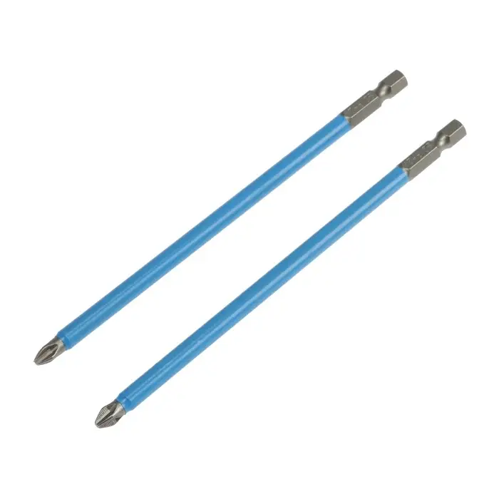 Биты ТУНДРА, намагниченные, сталь CrV, PH2&times;150 мм, 2 шт.