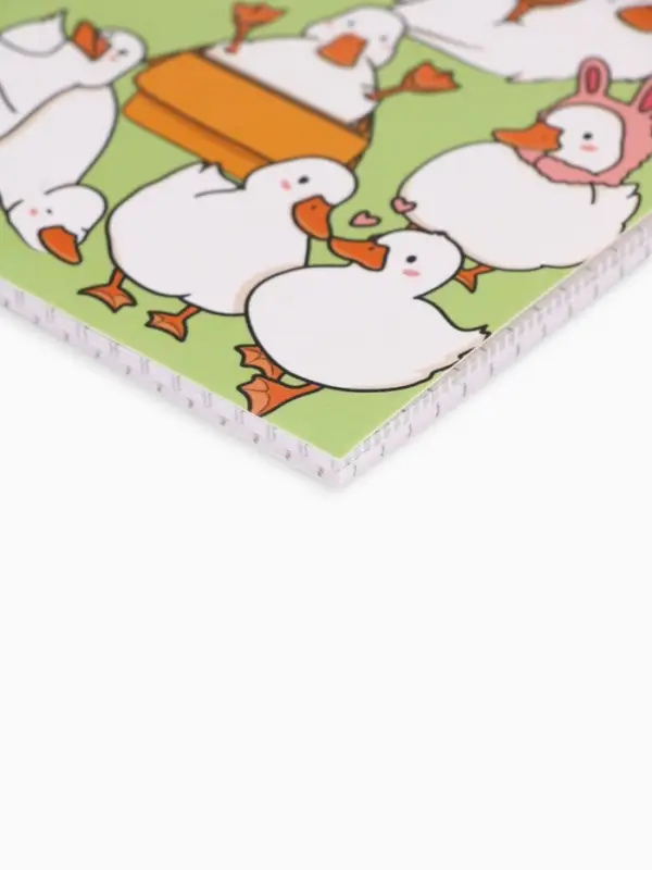 Блокнот А6, 40 л. на гребне, мягкая обложка &laquo;Гуси&raquo;