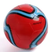 Футбольный мяч ONLYTOP, машинная сшивка, 32 панели, р. 5, PVC, красный