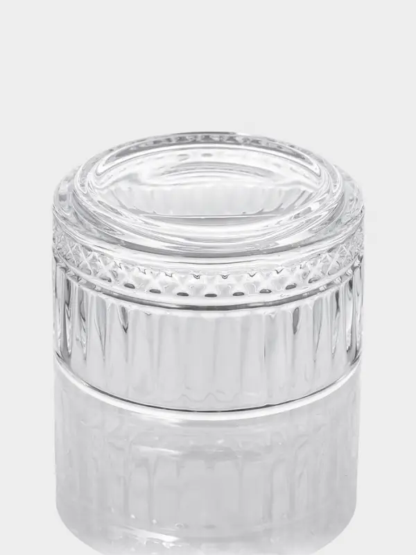 Икорница с крышкой  Икорница с крышкой "Элизия" 6,5х7 см, прозрачная