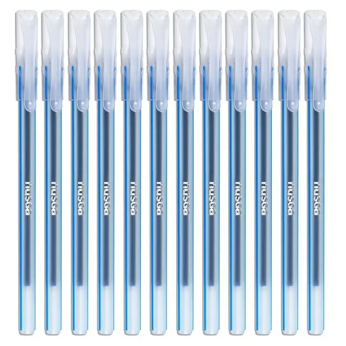 Набор ручек шариковых 12 штук "TRIANGLE" узел 0.7мм, чернила синие премиум, микс