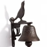 Колокол сувенирный &laquo;Поющая птица&raquo;, 12&times;7.5&times;17 см, чугун